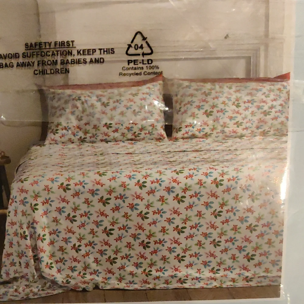 New!Cath Kidston Festive London Holly Bedding Twin Set bows Holiday  Cottagecore